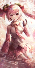 古灵精怪，可爱伶俐的二次元兽耳朵动漫少女高清插画图片