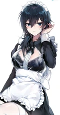 乌黑短发，打扮超酷的二次元时尚清爽动漫少女酷飒插画图集欣赏