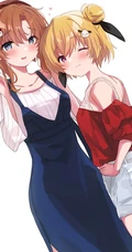 金黄齐耳发少女，有&ldquo;陷阱大师&rdquo;之称的《寒蝉鸣泣之时》人物北条沙都子插画图集