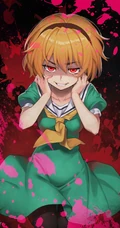 金黄齐耳发少女，有&ldquo;陷阱大师&rdquo;之称的《寒蝉鸣泣之时》人物北条沙都子插画图集