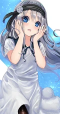一头银色发型的白银圭，漫画《辉夜大小姐想让我告白》白银圭插画图集