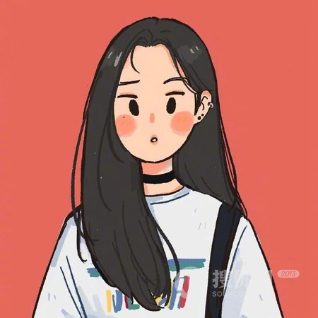 2021最新女生手绘插画头像，理想中的那些善良 可爱，温柔 自信，自律女生头像图片