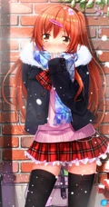性格开朗，身材高挑的少女，动画《中二病也要谈恋爱!》人物丹生谷森夏插画图集