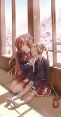 性格开朗，身材高挑的少女，动画《中二病也要谈恋爱!》人物丹生谷森夏插画图集