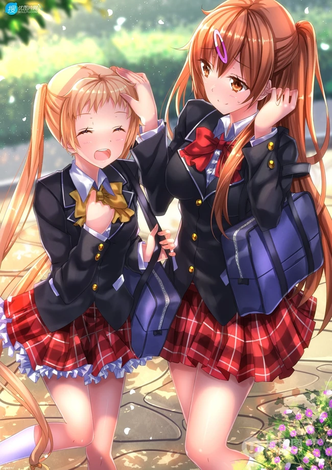 性格开朗，身材高挑的少女，动画《中二病也要谈恋爱!》人物丹生谷森夏插画图集