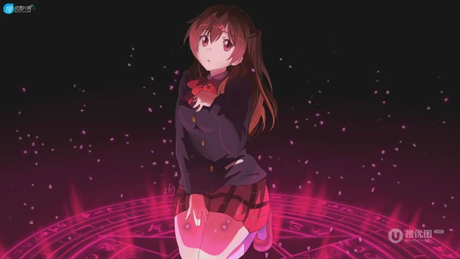 性格开朗，身材高挑的少女，动画《中二病也要谈恋爱!》人物丹生谷森夏插画图集