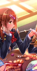 性格开朗，身材高挑的少女，动画《中二病也要谈恋爱!》人物丹生谷森夏插画图集