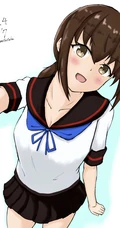 短黑发，活泼可爱的动漫少女，《租借女友》人物更科瑠夏高清插画图集欣赏