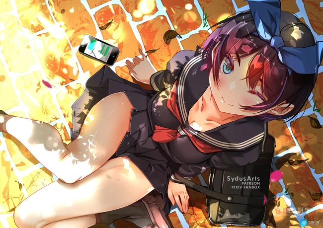 短黑发，活泼可爱的动漫少女，《租借女友》人物更科瑠夏高清插画图集欣赏
