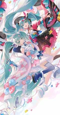 初音未来，既见未来，为何不拜！二次元女生初音未来唯美高清插画壁纸图集