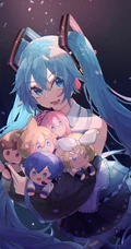 初音未来，既见未来，为何不拜！二次元女生初音未来唯美高清插画壁纸图集