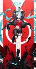 初音未来，既见未来，为何不拜！二次元女生初音未来唯美高清插画壁纸图集