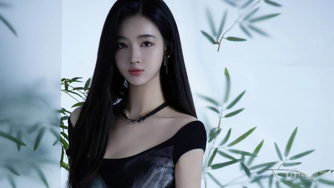 东方美人，古风国韵，长发柔顺美女御姐写真壁纸图片