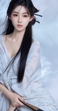 温往事，共交杯，温婉优雅古装汉服女生柔美写真套图