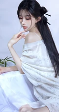 温往事，共交杯，温婉优雅古装汉服女生柔美写真套图