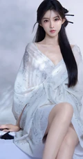 温往事，共交杯，温婉优雅古装汉服女生柔美写真套图