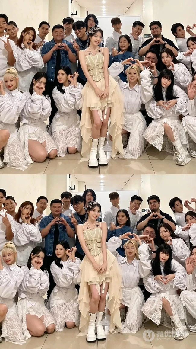 韩国女明星iu李智恩印尼雅加达活动和小朋友学生合影美照