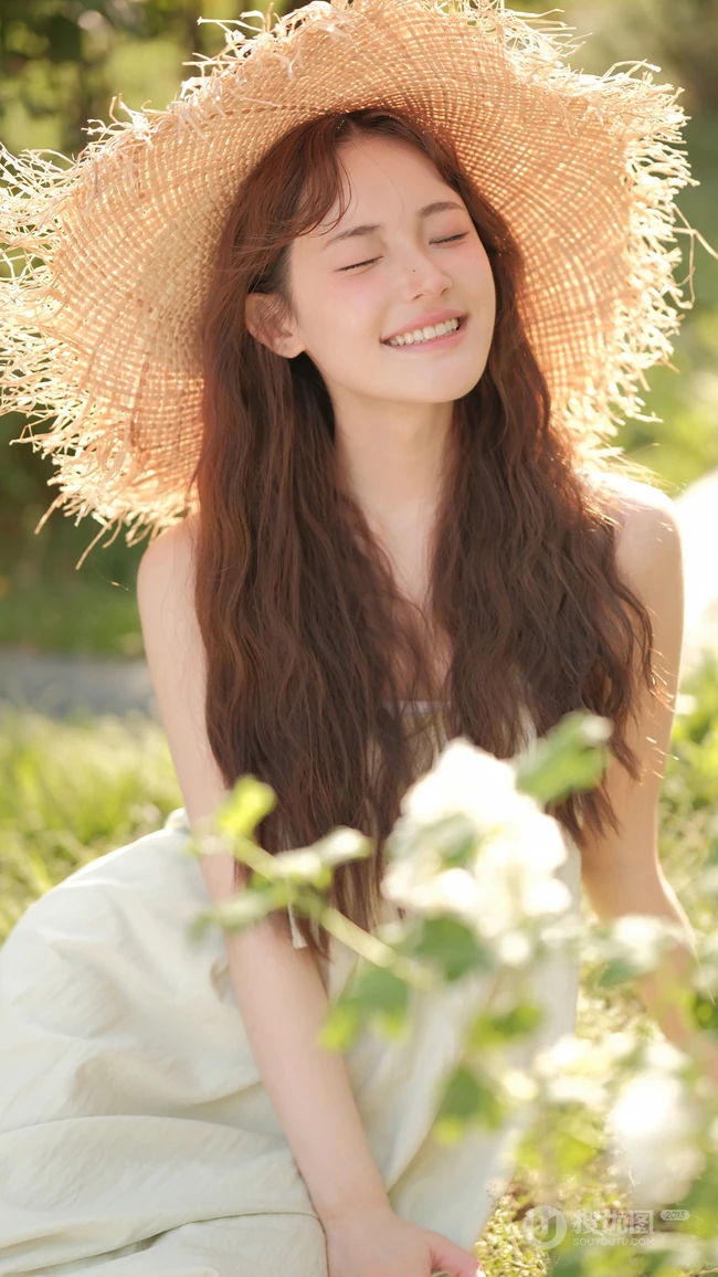 一看就很舒心的阳光灿烂美少女街拍写真手机壁纸图片