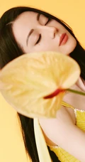 迪丽热巴超气质黄色V领长裙穿搭尽显匀称身形线条写真套图