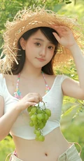 听风，懂你，我在公园等你，夏日气质短裤女生户外游玩随心超美写真图片