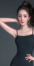 杨幂高扎马尾利落发型加紧身瑜伽裤，连衣裙穿搭气质写真手机壁纸图集