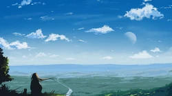 天高云阔，清新，浪漫，让人一看就舒心的动漫风景插画美图壁纸合集