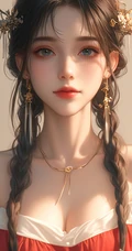 古装，古典ai美女，大气，雍容，气质AI美女手机壁纸图片