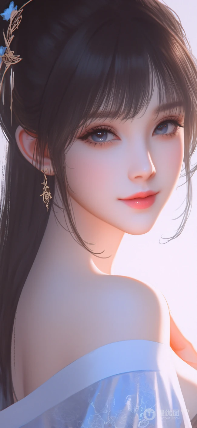 古装，古典ai美女，大气，雍容，气质AI美女手机壁纸图片