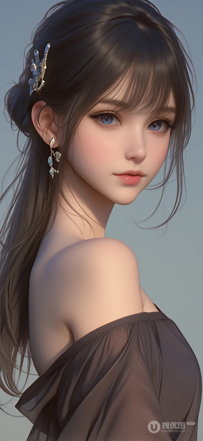 古装，古典ai美女，大气，雍容，气质AI美女手机壁纸图片