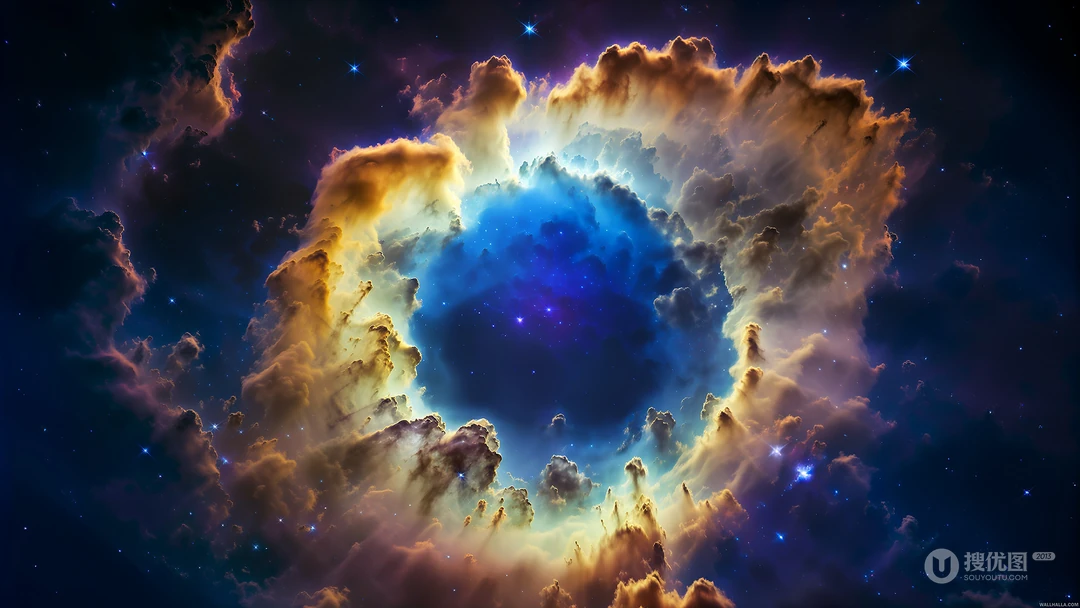 奇幻绚丽的星空，宇宙创意桌面壁纸图片