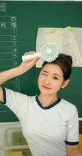 制服短裤棒球女生沈梦瑶学院风写真套图