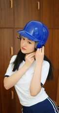 制服短裤棒球女生沈梦瑶学院风写真套图