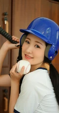 制服短裤棒球女生沈梦瑶学院风写真套图