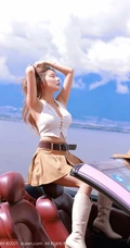 女生与狂野跑车 气质时尚女生夏西CiCi西部女郎风格主题写真套图