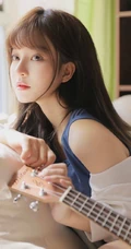 吉他女孩室内写真日记
