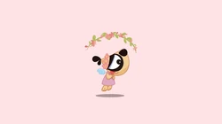 可爱的刀刀狗，多种不同颜色背景的可爱卡通刀刀狗壁纸图片