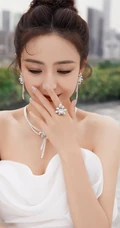 佟丽娅气质白裙天台写真美照