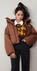 欧阳娜娜多款时尚秋冬装穿搭少女闺房写真美照