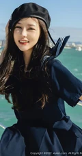 看那游艇上的海军服短裙女生尹甜甜清爽甜美激情浪漫海上写真套图