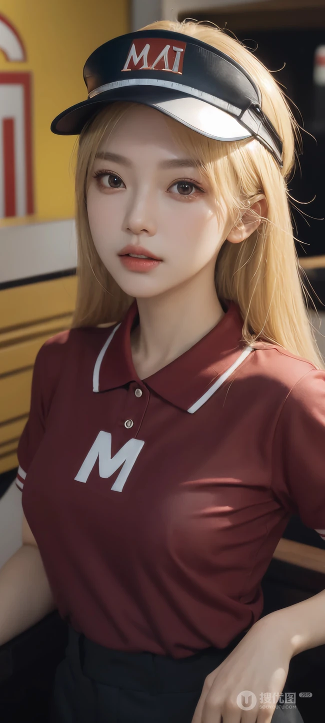 AI服务员美女小姐姐高清手机壁纸图片