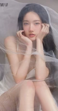 秀色掩今古，荷花羞玉颜，白衣校花与大长腿气质女生轻纱写真