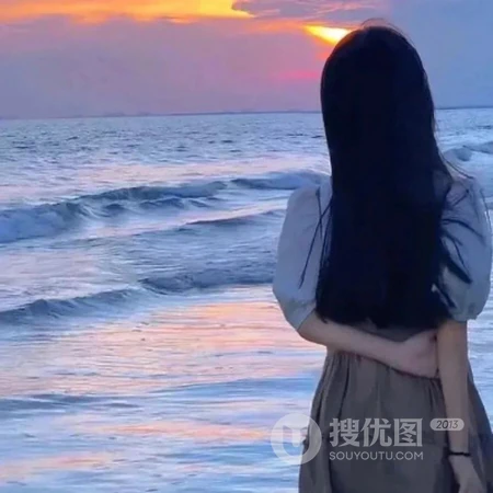 夕阳下的女生唯美摄影头像，高级质感好看的女生头像图片