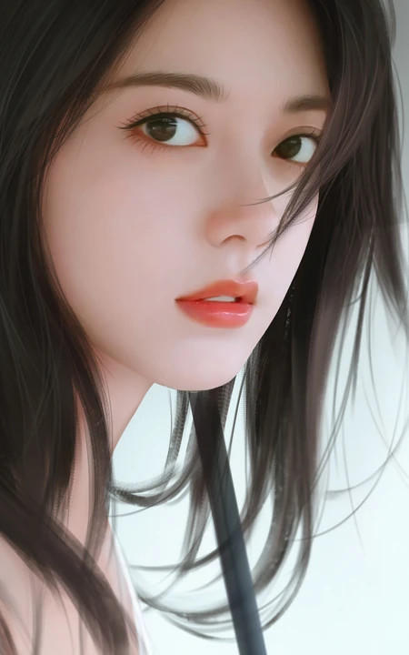 赵今麦手机壁纸，赵今麦手绘高清好看肌肤发型红唇美照