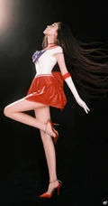 古力娜扎古灵精怪短裙cos经典少女战士写真美图