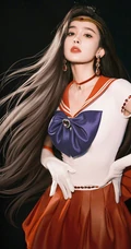 古力娜扎古灵精怪短裙cos经典少女战士写真美图