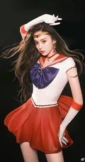古力娜扎古灵精怪短裙cos经典少女战士写真美图