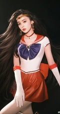 古力娜扎古灵精怪短裙cos经典少女战士写真美图