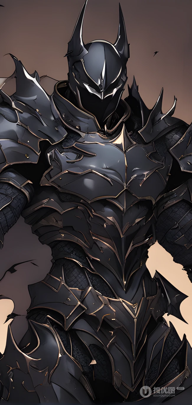全副武装被盔甲包围的酷飒装甲武士骑士手机壁纸图片