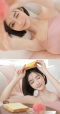 最喜欢女生的短短秀发，身段苗条气质的短发短裤高颜值女生室内写真美照