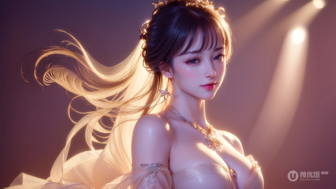 性感丰满AI美女女神4桌面壁纸图片